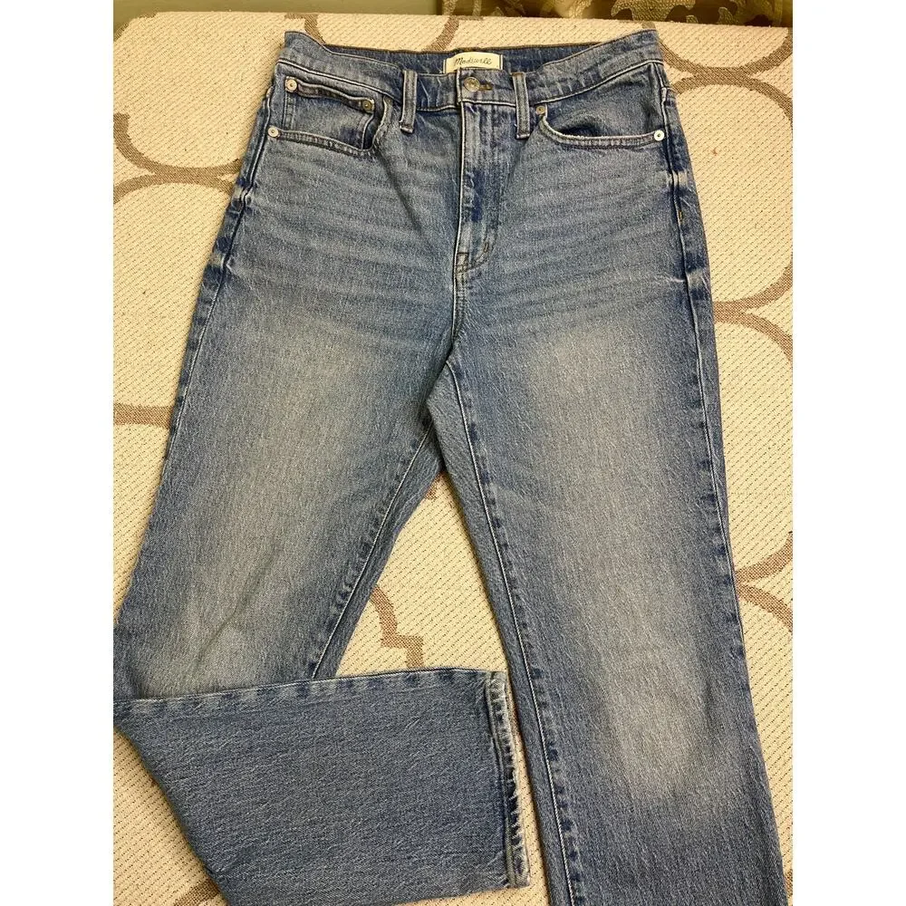 Madewell The High-Rise Slim Boyjean in Neal Wash, TENCEL Denim Edition , size 27 - Picture 13 of 15